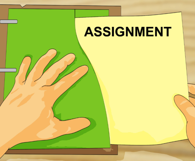 school assignments synonym