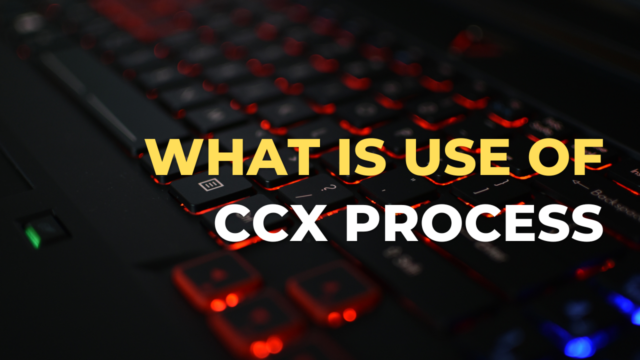 What is the use of CCXProcess